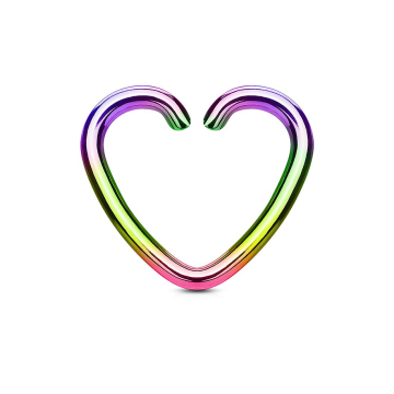 Argolla corazón Tornasol