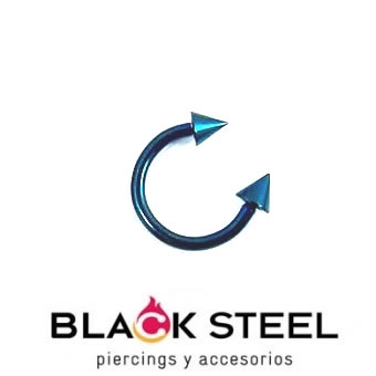 Circular Anodizado Azul Pico