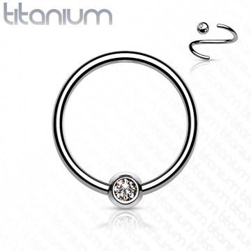 ARGOLLA TITANIO CON ZIRCONIA