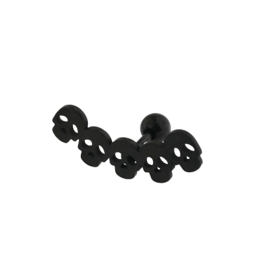 tragus skull chain anodizado