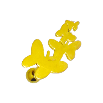 tragus triple mariposa anodizado