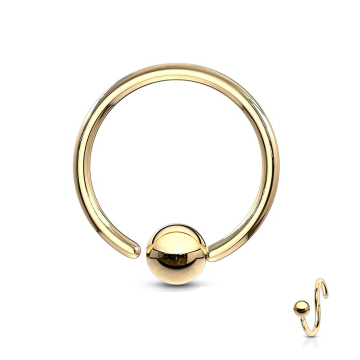 Argolla Fácil de Abrir Templado Dorado