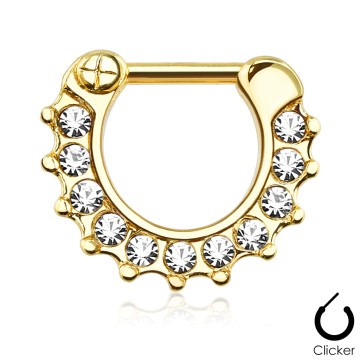 Septum clicker multi incrustacion anodizado