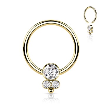 argolla perla triple cristal