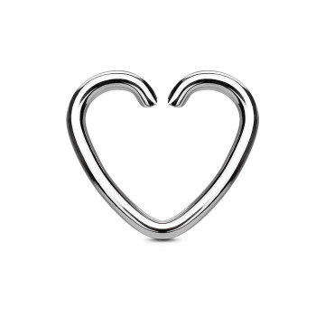 Argolla corazón acero