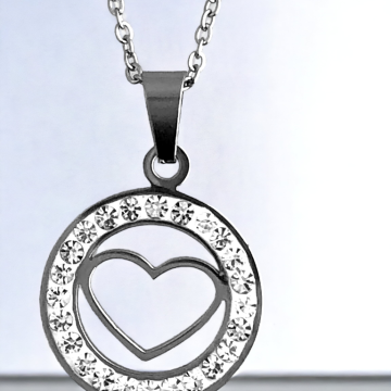 DIJE CIRCULO CON CORAZON