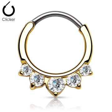 CLICKER ARGOLLA 5 PIEDRAS ANODIZADO