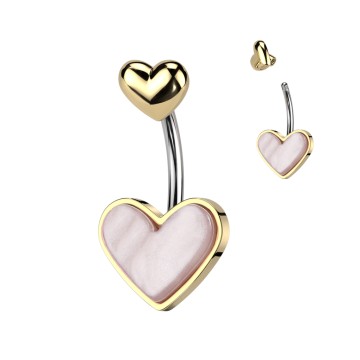 ombligo corazón de nácar