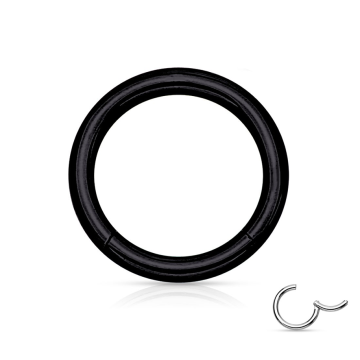 Argolla infinita anodizada negra